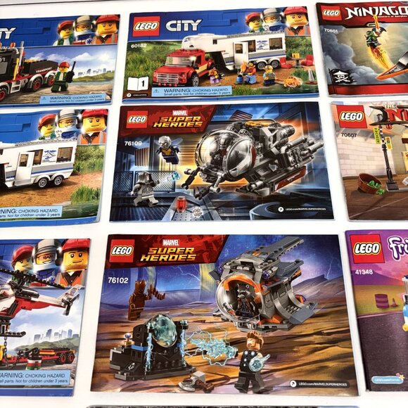 Lego CITY, Ninjago, Marvel, etc Building Instruction Manual Booklets (10 total) - Picture 3 of 6